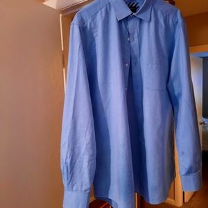 Mens blue Johnson and Murphy dress shirt